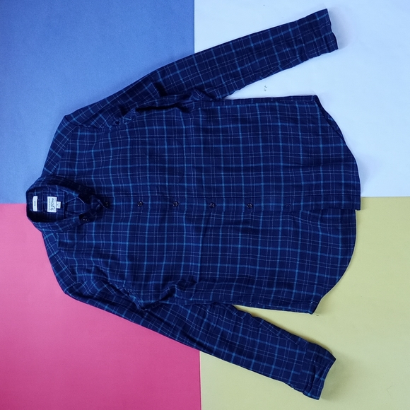 Modern Man J. Crew Essential Blue Plaid Slim Fit Button-Up Shirt